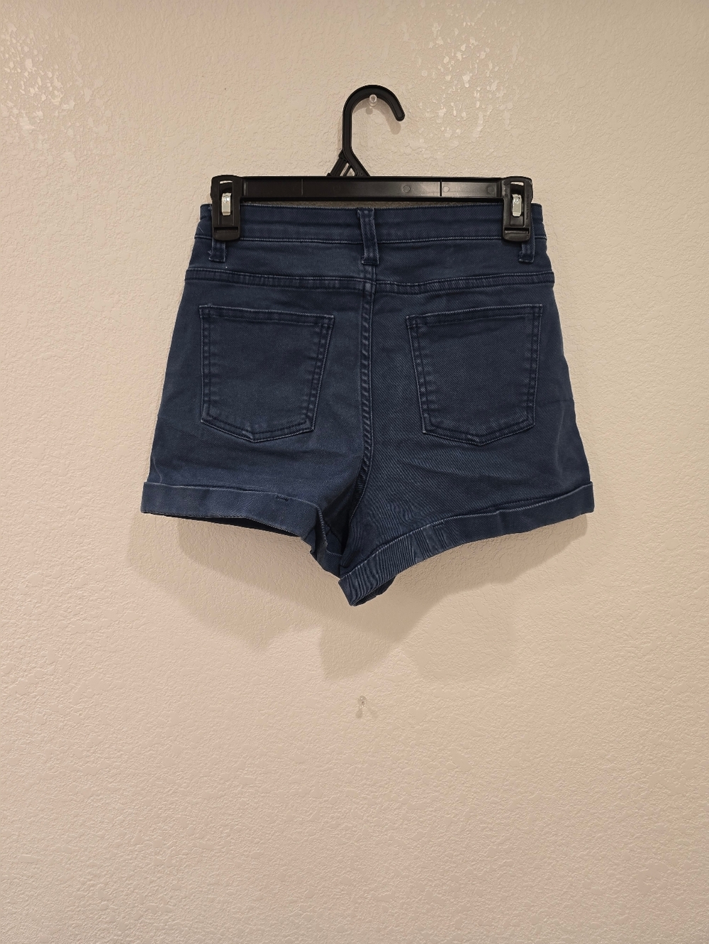 Brandy Melville High Waisted Denim Shorts Navy Blue S - Picture 2 of 5